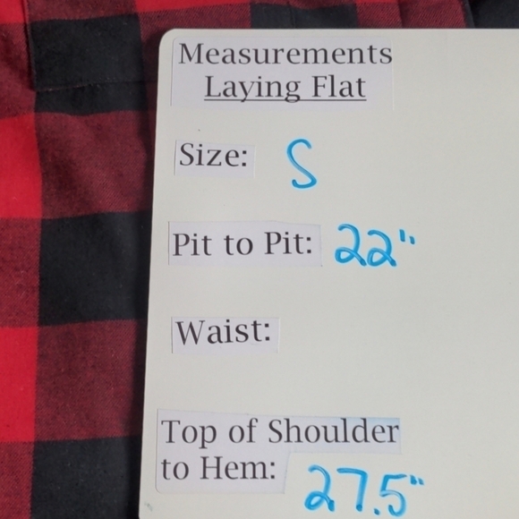 Natural Reflections Red Plaid Sherpa Lined Button Up Jacket size Small - Picture 6 of 6